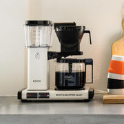Moccamaster KBG Select, cafetera, cafetera retro, café de filtro, color blanco hueso, 1,25 L