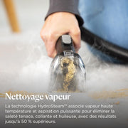BISSELL SpotClean HydroSteam, Limpiador de tapicerías, Motor potente de 1000 W, Limpiador a vapor con tecnología HydroSteam, Limpiador para alfombras, moquetas, muebles, telas, coche y más, 3689N