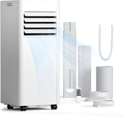 10000 BTU Portable Air Conditioner, 4-in-1 Cools 450 Sq.Ft, Quiet AC with Fan & Dehumidifier, LED Display, Remote, 24H Timer, Portable AC Units with Window Kit, for Bedroom/Office/Dorms