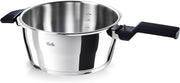 Olla a presión Fissler Vitaquick (4,5 L, Ø 22 cm) de acero inoxidable, 2 niveles de cocción, fabricada en Alemania - inducción