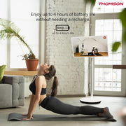 THOMSON Go TV 32 pulgadas (81 cm), televisor Android portátil – HD Ready (1366x768), control por voz, Netflix, Disney, Google, Bluetooth 5.1, Wi-Fi, función hotspot, autonomía de hasta 4 horas