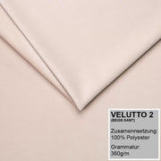 Cama boxspring A&J MöbelLand 140x200 con colchón y cabecero tapizado – Tom, cama con almacenamiento en beige 2