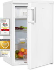 Frigorífico con congelador Exquisit, 120 litros, congelador de 4 estrellas, frigorífico de libre instalación, KS516-4-H-010D blanco