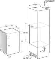 Frigorífico integrable Gorenje RBI409EP1 con congelador