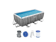 Piscina con estructura Power Steel™ set completo con bomba de filtrado, aprox. L 412 x An 201 x Al 122 cm