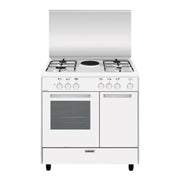AR856EX Cocina y Piano de Cocción 3035W Gas Encendido Electrónico Patas Ajustables Cocción Convencional Grill Blanco