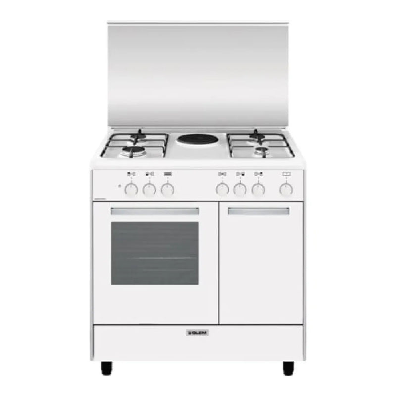 AR856EX Cocina y Piano de Cocción 3035W Gas Encendido Electrónico Patas Ajustables Cocción Convencional Grill Blanco