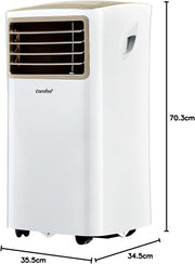 Aire acondicionado portátil Comfee Easy Cool 2.0, 7000 BTU 2,0kW, refrigeración, ventilación y deshumidificación, tamaño de habitación hasta 68m³ (25㎡), control por APP/Alexa/Google Home/IFTTT, aire acondicionado móvil con manguera de escape