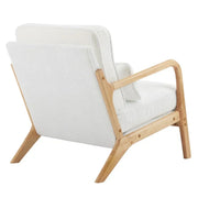 Sillón decorativo tapizado de estilo moderno de mediados de siglo