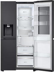 Frigorífico Side by Side LG GSGV81PYLL, Clase E, 635 L, Instaview, frigorífico con congelador, dispensador de hielo, hielo picado y agua, Total NoFrost, compresor Smart Inverter, Wi-Fi