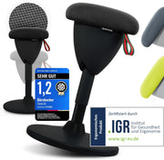 Taburete de oficina ergonómico [GANADOR DEL TEST] Taburete de pie regulable en altura [58-83 cm] Taburete ergonómico para oficina [efecto oscilante] Taburete oscilante Taburete de asiento | Taburete de trabajo antideslizante redondo