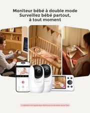 Monitor de bebé WiFi Momcozy