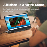 Monitor portátil Lenovo L15 (A21156FX0), pantalla de 15,6" (Full HD, IPS, 60 Hz, 6 ms, 2 entradas USB-C, cable a USB-C, inclinación ajustable) - Gris