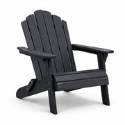 Silla Adirondack de madera de pino negra