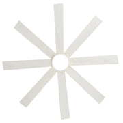 Ventilador de techo negro de 65 pulgadas y 8 aspas con luz y control remoto