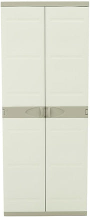 Armarios Plastiken Titanium, plástico, beige, 70x44x176 cm
