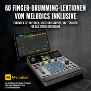 Muestreador MPC, sampler, secuenciador, procesador de efectos MPCSAMPLE con batería, USB-C, altavoz, micrófono y 16 pads