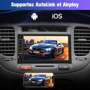 AWESAFE Autoradio Universal 1 DIN/2 DIN Android 13 – Pantalla Táctil de 7 Pulgadas, GPS, CarPlay, Android Auto, WiFi, Bluetooth, FM RDS, USB, Control al Volante [1 GB + 32 GB]