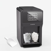 Klarstein ArcticBlend Máquina de hielo 3 en 1, 20 kg/24 h, cubitos de hielo y hielo picado, dispensador de agua, depósito de 6 L, acero inoxidable, máquina de hielo doméstica, negro