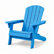Silla Adirondack de madera azul