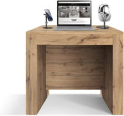 PAZZO DESIGN, Mesa Consola Extensible con Soporte para Extensiones Elvire, Roble Rústico, hasta 12 plazas, Mesa Consola de Cocina, Fabricado en Italia, de 45 a 300 cm - id_1931