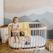 Cuna 7 en 1 tweeto®: cuna de madera evolutiva | cuna de colecho y cuna de barrotes de altura regulable | convertible en cama infantil y parque de juegos (haya natural)