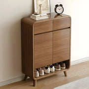 Mueble zapatero moderno de madera para recibidor, tamaño mediano