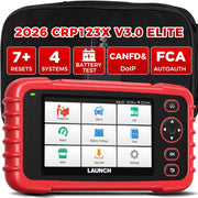 Escáner de diagnóstico OBD2 para coche para ABS, SRS, motor, transmisión, 7 funciones de restablecimiento, AutoVIN