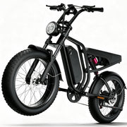 Bicicleta eléctrica DEEPOWER para adultos, batería extraíble de 48V/52V 20Ah, autonomía de hasta 60-110 km, neumáticos gruesos de 20 pulgadas, frenos de disco hidráulicos, Shimano de 7 velocidades, todoterreno