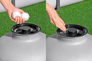 Bomba de filtrado de arena Bestway para piscina sobre suelo 8 327 L - 55,5 cm x 44 cm x 60 cm - Gris/Verde