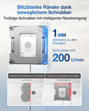 Robot limpiacristales ECOVACS WINBOT W2S Omni con estación multifunción, limpieza inteligente hasta los bordes con TruEdge™, carga durante el funcionamiento, TRES boquillas de agua, protección de 12 niveles