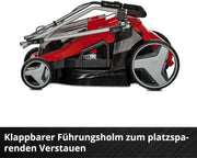Cortacésped inalámbrico Einhell GE-CM 36/43 Li M Solo Power X-Change 36V 43cm 600m² sin escobillas, función mulching, 63L, 25-75mm, sin batería