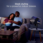 Ventilador nebulizador Shark FlexBreeze Pro – Interior y exterior, nebulización integrada, base de sobremesa, con o sin cable, hasta 24 horas de batería, oscilante, color antracita, FA302 (versión 2025)