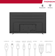 THOMSON Smart Android TV 4K Ultra HD de 75 pulgadas (190 cm), Google Assistant, Wi-Fi, Dolby Digital, Bluetooth, triple sintonizador (cable/satélite/antena), HDMI, CI+, panel A+ – 75UA5S13