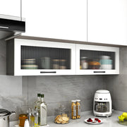 Alacenas de pared para cocina, de madera blanca