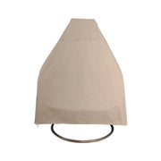 LeisureMod Silla Colgante Huevo para 2 Personas con Soporte - Columpio Hamaca Lounger de Ratán para Patio Exterior/Interior con Cojines