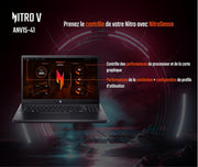 Acer Nitro V ANV15-41-R52M, Portátil Gaming 15,6'' Full HD IPS 144 Hz, PC Portátil Gamer (AMD Ryzen 5 7535HS, NVIDIA GeForce RTX 4050, RAM 16 GB, 512 GB SSD) - PC Gaming Negro