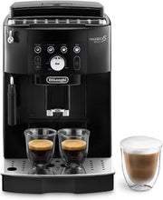 De'Longhi Magnifica Start ECAM222.20.B, cafetera superautomática con boquilla para espuma de leche, para capuchino, con botón de selección directa de espresso y función de 2 espressos, molinillo cónico de 13 niveles, 1450 W, negro