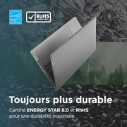 Lenovo IdeaPad 3 17ABA7 - Portátil 17.3'' HD+ (AMD Ryzen 7 5825U, RAM 8GB, SSD 512GB, Gráficos AMD Radeon, Windows 11 Home) Teclado AZERTY Francés - Gris