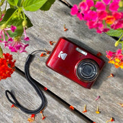 KODAK Pixpro - FZ45 - Cámara digital compacta de 16,44 megapíxeles - Negro - Rojo - 1280 x 720p