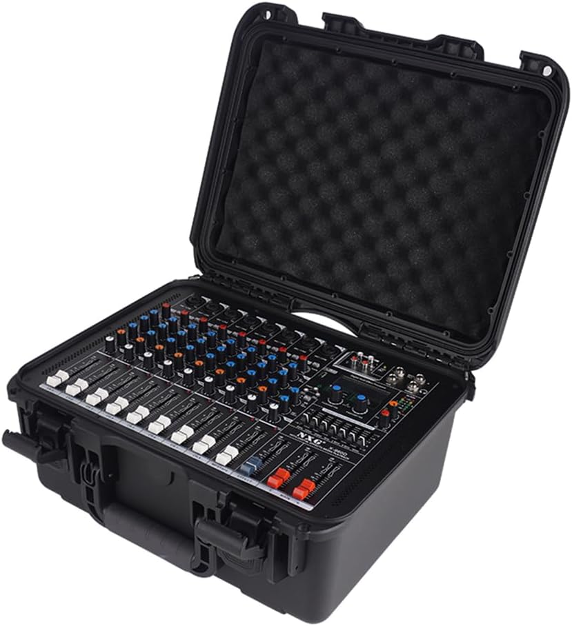 Mesa de mezclas autoamplificada profesional de 8 canales X-960D con amplificador de alta potencia, consola de sonido todo en uno para altavoces pasivos de 15", 99 efectos DSP, ecualizador gráfico de 7 bandas, Bluetooth/USB, alimentación phantom de 48 V