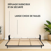 Cama Abatible para 2 Personas - 140cm x 200cm - Cama Mural Plegable - Vertical - Clásica