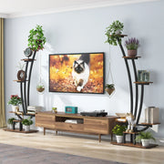 Soporte para plantas de interior, estante para flores de 6 niveles para jardín en casa - Juego de 2