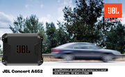 Amplificador de audio para coche JBL Concert A652 de 2 canales Clase AB - Amplificador de sonido para coche con 2 x 65 vatios RMS - 2 o 1 canal: 500 vatios de potencia máxima para 2 altavoces estéreo o 1 subwoofer mono