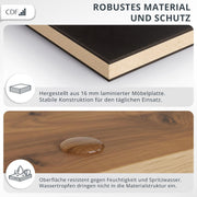 Armario infantil CDF de 90 cm de ancho, armario de dos puertas con 2 cajones, 3 estantes y una barra para colgar ropa, dormitorio, panel laminado de 16 mm, armario multiusos, roble artisan / antracita