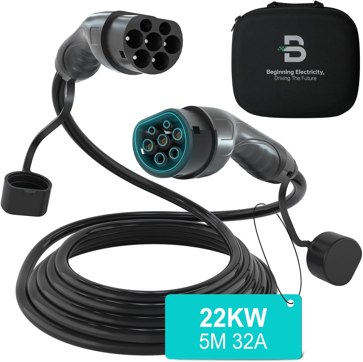 Cable de carga para coche BENY (5m, 22kW)