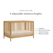 Cuna convertible 4 en 1 Swell de Babyletto con kit de conversión para cama infantil