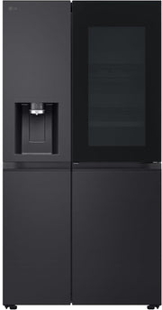 Frigorífico Side by Side LG GSGV81PYLL, Clase E, 635 L, Instaview, frigorífico con congelador, dispensador de hielo, hielo picado y agua, Total NoFrost, compresor Smart Inverter, Wi-Fi