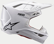 Casco de Motocross Alpinestars Supertech S-M10 Solid 2024 (Blanco, L (59/60))