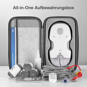 Robot limpiacristales HUTT S7 con función de pulverización activa, potencia de succión de 6500 Pa, almohadilla flotante 3D, limpiador de ventanas eléctrico automático con depósito de 80 ml, protección múltiple, 8 paños de limpieza, maletín de transporte